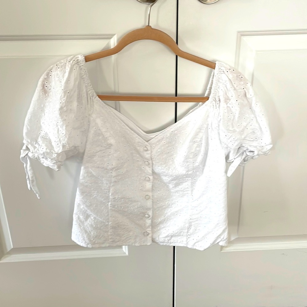 Cute white summer top